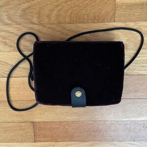 Black Velvet Women's Clutch Bag